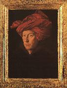 Jan Van Eyck A Man in a Turban   3 oil on canvas